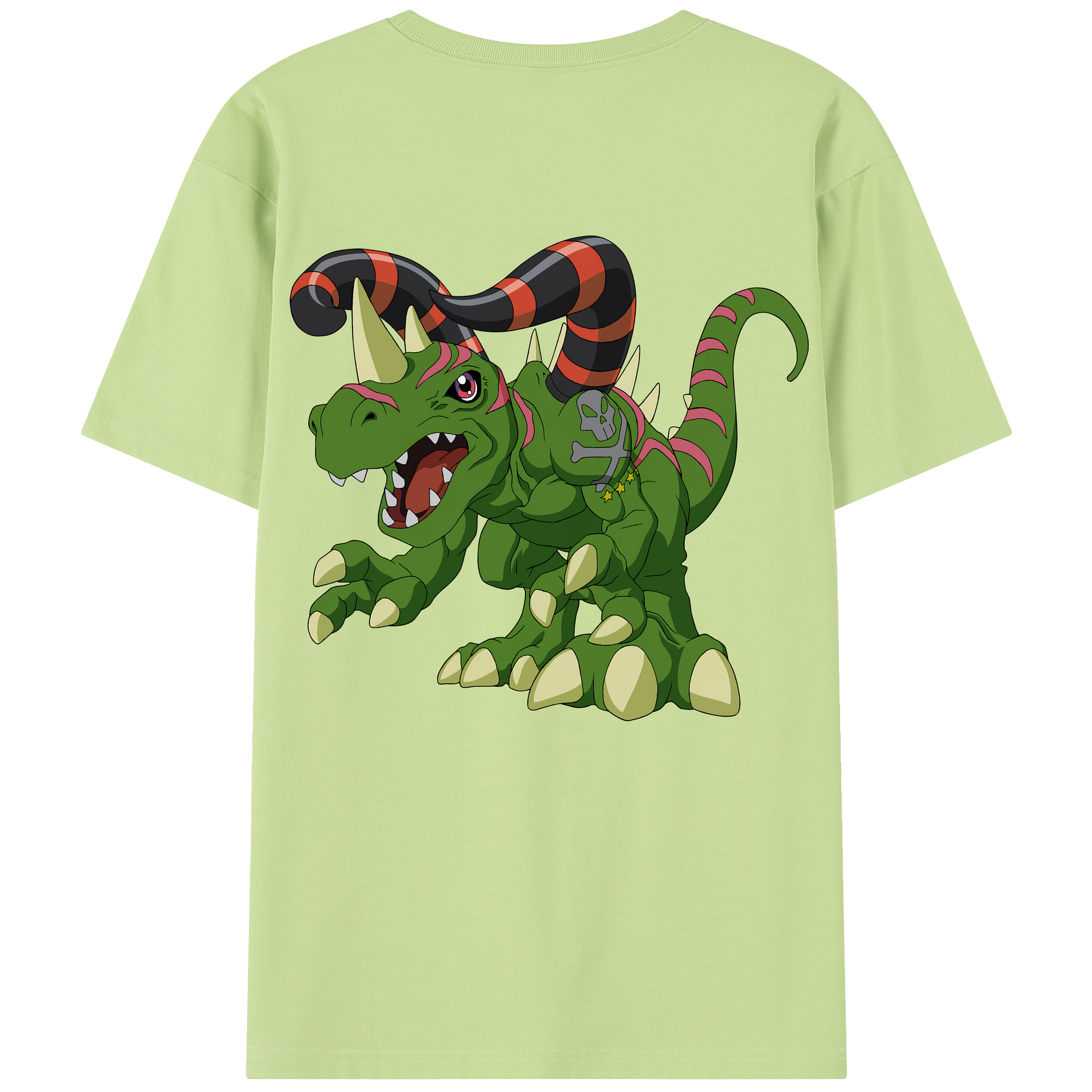 （画像用） Digimon デジタルモンスター/デジモン 綿100％半袖Tシャツ（背面プリント）